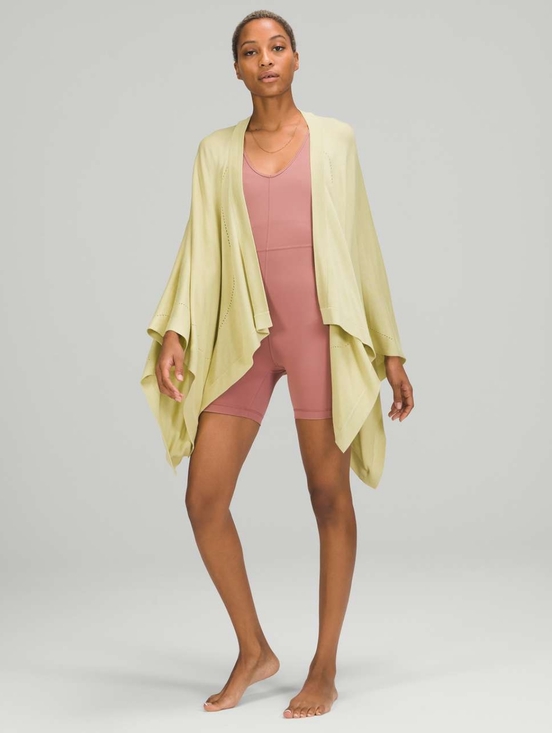 lululemon athletica Sweaters - Lululemon Athletica Open Mind Silk Blend Wrap